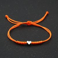 Simple Style Heart Shape Rope Copper Unisex Bracelets sku image 7