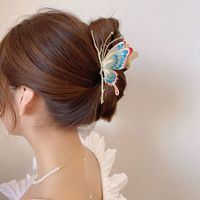 Elegant Sweet Butterfly Metal Plating Hair Claws main image 3