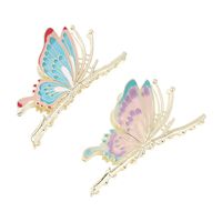 Elegant Sweet Butterfly Metal Plating Hair Claws main image 5