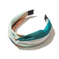 Elegant Simple Style Color Block Cloth Printing Hair Band main image 3