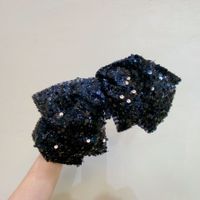 Glam Sweet Bow Knot Gauze Sequins Hair Clip main image 4