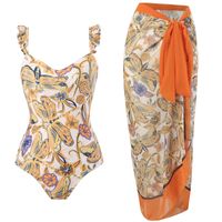 Women's Sweet Ditsy Floral Dragonfly Printing One Piece main image 1