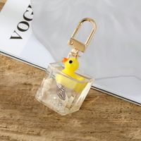 Casual Simple Style Animal Bear Duck Arylic Alloy Resin Bag Pendant Keychain sku image 3