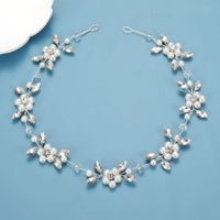 Elegant Flower Imitation Pearl Alloy Rhinestone Hair Band main image 2