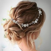 Elegant Flower Imitation Pearl Alloy Rhinestone Hair Band main image 1