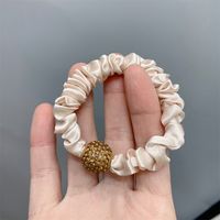 Simple Style Solid Color Cloth Inlay Rhinestones Hair Tie sku image 11