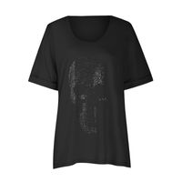 Women's T-shirt Short Sleeve T-shirts Printing Patchwork Hip-hop Skull main image 2