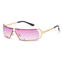 Y2k Cool Style Solid Color Pc Oval Frame Full Frame Women's Sunglasses sku image 1