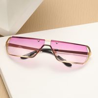 Y2k Cool Style Solid Color Pc Oval Frame Full Frame Women's Sunglasses main image 3