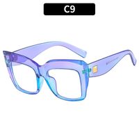 Exaggerated Solid Color Ac Square Full Frame Women's Sunglasses sku image 9