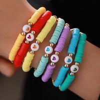 Vacation Bohemian Geometric Heart Shape Soft Clay Beaded Women's Bracelets main image 6