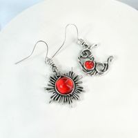 Retro Sun Moon Alloy Women's Drop Earrings main image 5