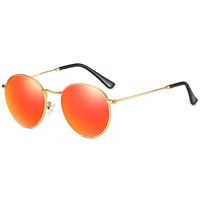 Retro Solid Color Tac Round Frame Full Frame Women's Sunglasses sku image 13