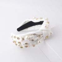 Baroque Style Jewelry Imitation Pearl Diamond Hair Band sku image 5