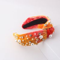 Baroque Style Jewelry Imitation Pearl Diamond Hair Band sku image 10