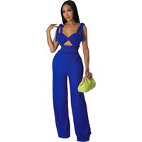 Women's Holiday Travel Streetwear Solid Color Full Length Jumpsuits main image 4