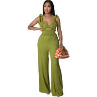 Women's Holiday Travel Streetwear Solid Color Full Length Jumpsuits main image 3