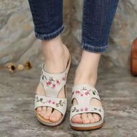 Women's Vacation Solid Color Round Toe Casual Sandals main image 5