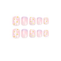 Cute Sweet Simple Style Flower Abs Nail Patches 1 Set main image 4