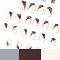 Retro Color Block Abs Wear Manicure 1 Set main image 3