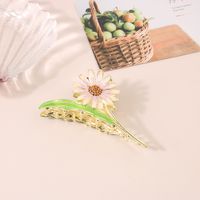 Simple Style Korean Style Sunflower Tulip Grain Imitation Pearl Alloy Inlay Rhinestones Hair Claws sku image 39
