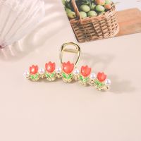 Pastoral Flower Alloy Plating Hair Claws sku image 9