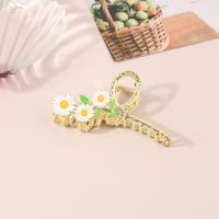 Pastoral Flower Alloy Plating Hair Claws sku image 1