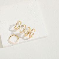 Elegant Luxurious Classic Style Moon Heart Shape Freshwater Pearl Copper 14k Gold Plated Zircon Rings In Bulk main image 6