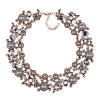 Luxurious Geometric Alloy Inlay Artificial Crystal Women's Necklace main image 5