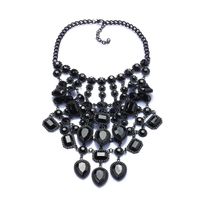 Exaggerated Geometric Alloy Inlay Artificial Crystal Women's Necklace main image 4