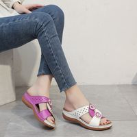 Women's Casual Color Block Round Toe Casual Sandals main image 4