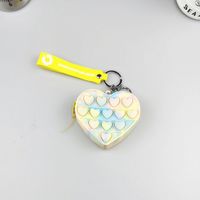 Women's Heart Shape Silica Gel Zipper Coin Purses sku image 4