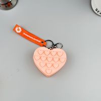 Women's Heart Shape Silica Gel Zipper Coin Purses sku image 3