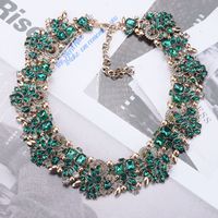 Exaggerated Geometric Artificial Crystal Rhinestones Alloy Wholesale Earrings Necklace main image 5