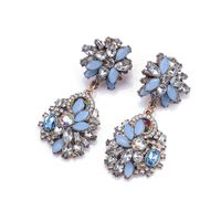 Elegant Glam Luxurious Geometric Alloy Plating Inlay Rhinestones Women's Earrings main image 4