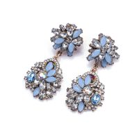 Elegant Glam Luxurious Geometric Alloy Plating Inlay Rhinestones Women's Earrings sku image 2