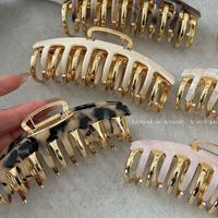 Casual Solid Color Alloy Hair Claws main image 1