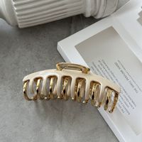 Casual Solid Color Alloy Hair Claws sku image 3