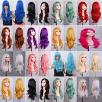 Women's Elegant Party Stage Cosplay High Temperature Wire Side Fringe Long Curly Hair Wigs main image 6