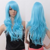 Women's Elegant Party Stage Cosplay High Temperature Wire Side Fringe Long Curly Hair Wigs sku image 13