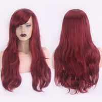 Women's Elegant Party Stage Cosplay High Temperature Wire Side Fringe Long Curly Hair Wigs sku image 14