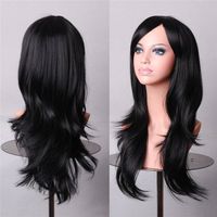 Women's Elegant Party Stage Cosplay High Temperature Wire Side Fringe Long Curly Hair Wigs sku image 12
