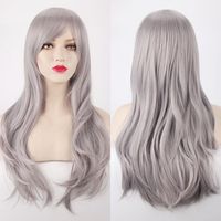 Women's Elegant Party Stage Cosplay High Temperature Wire Side Fringe Long Curly Hair Wigs sku image 3