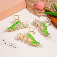 Pastoral Flower Alloy Plating Hair Claws main image 4