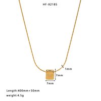 304 Stainless Steel 18K Gold Plated Streetwear Plating Heart Shape Butterfly Shell Pendant Necklace sku image 3