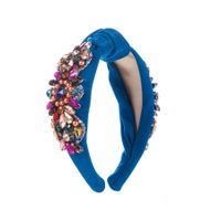 Elegant Luxuriös Blume Tuch Inlay Strasssteine Perle Haarband sku image 4