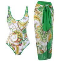 Women's Simple Style Ditsy Floral Printing One Pieces 1 Piece 2 Piece Set main image 1