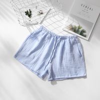 Women's Men's Home Outdoor Formal Solid Color Shorts Patchwork Casual Pants main image 6
