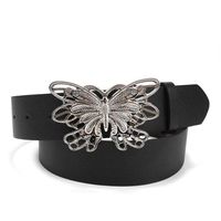 Streetwear Butterfly Pu Leather Alloy Women's Leather Belts sku image 1