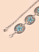 Wholesale Jewelry Retro Ethnic Style Geometric Metal Turquoise Waist Chain main image 4